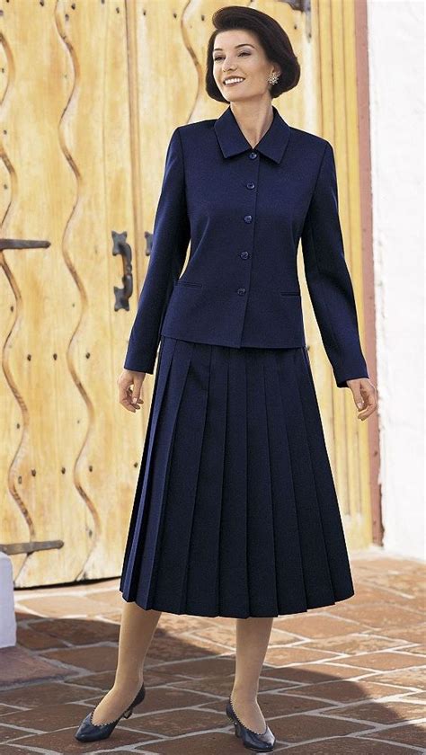 pleated skirt suits for women